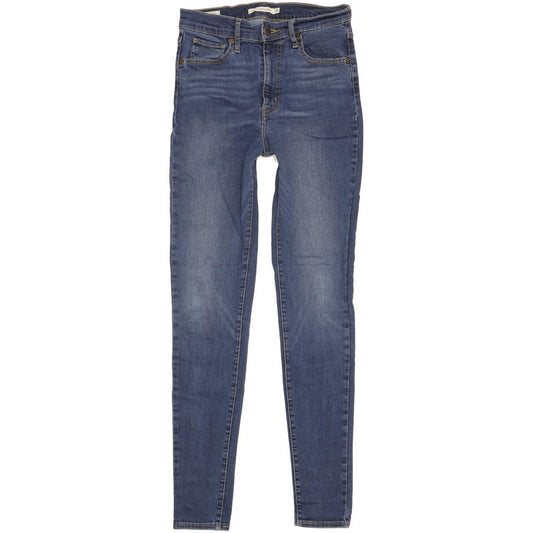 Levi's Mile Blue Skinny Slim Stretch Jeans High Waisted W28 L32