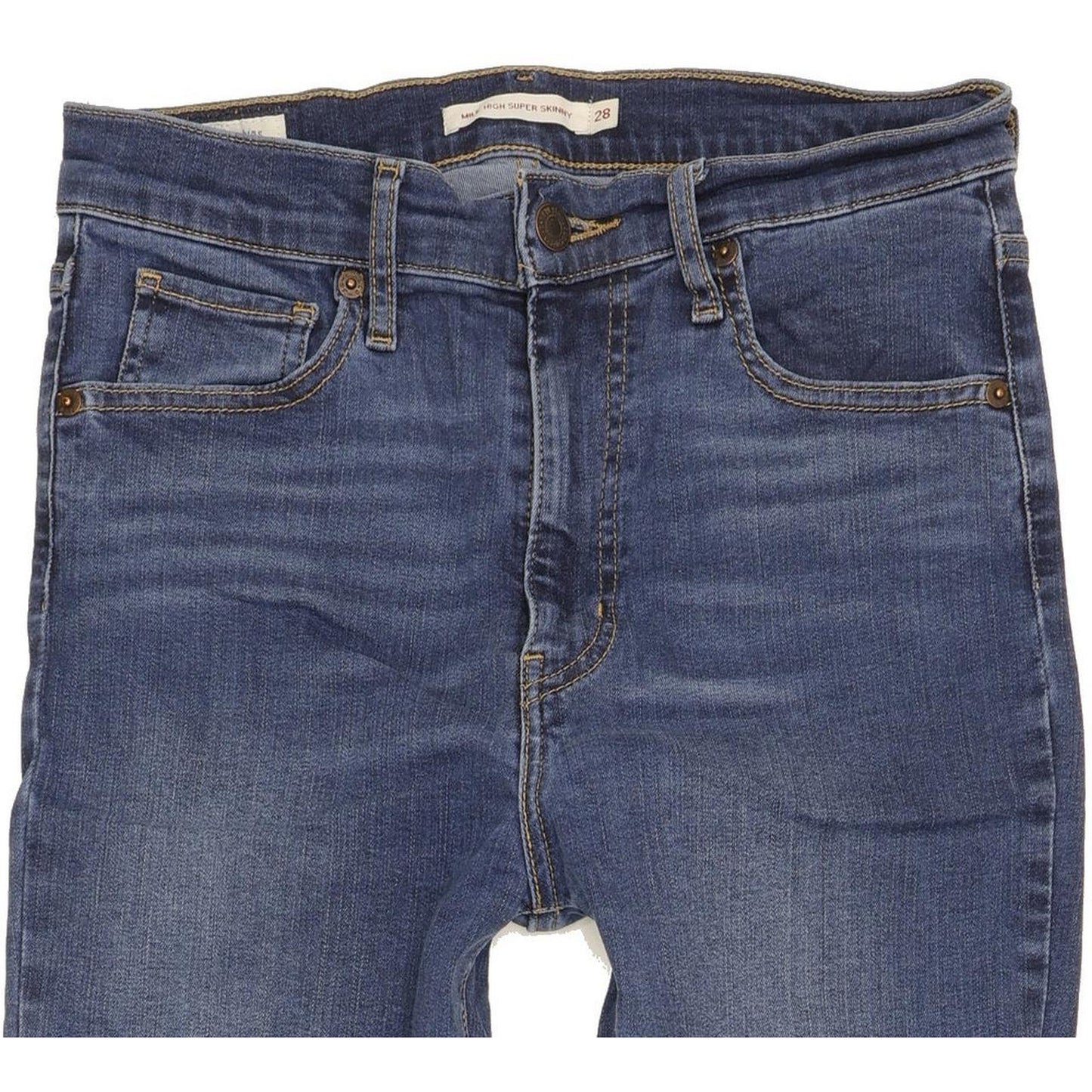 Levi's Mile Blue Skinny Slim Stretch Jeans High Waisted W28 L32