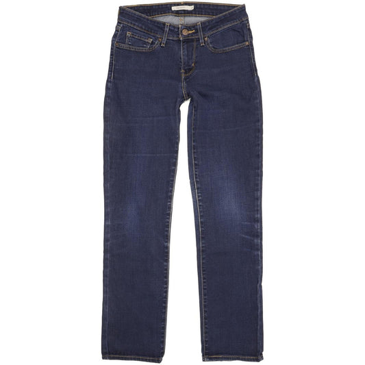 Levi's 714 Men Blue Straight Slim Stretch Jeans W27 L29