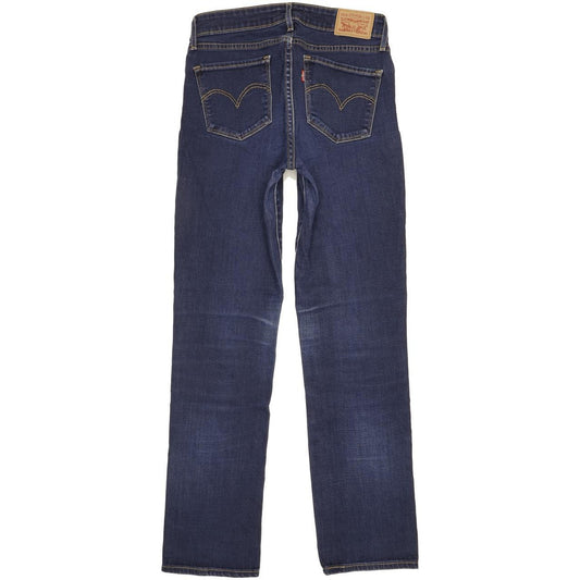 Levi's 714 Men Blue Straight Slim Stretch Jeans W27 L29