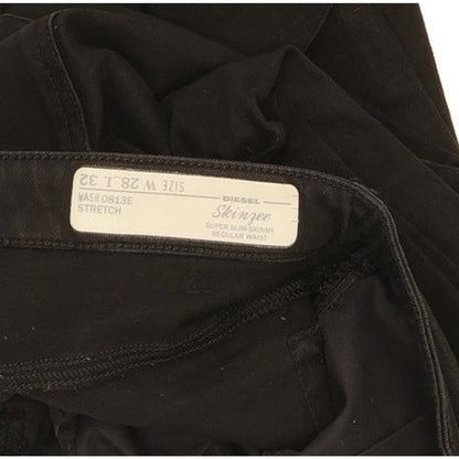 Diesel Skinzee 0813E Women Black Skinny Slim Stretch Jeans W28 L28