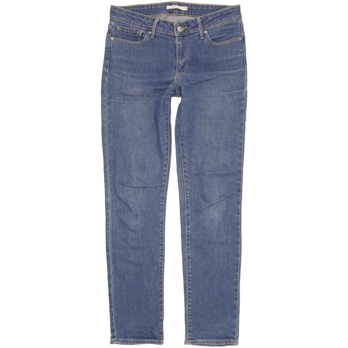 Levi's 712 Women Blue Straight Slim Stretch Jeans W28 L31