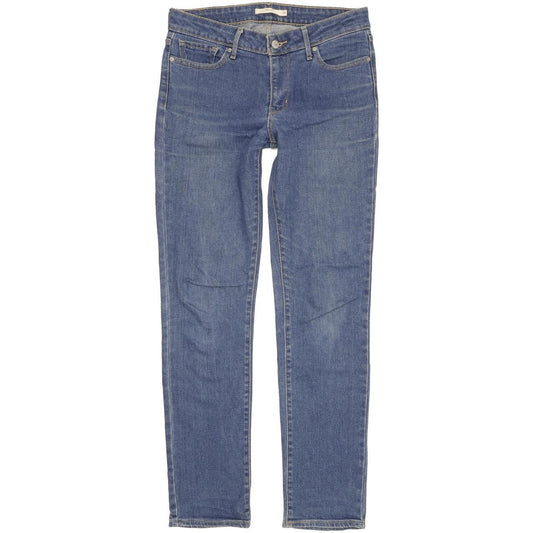 Levi's 712 Women Blue Straight Slim Stretch Jeans W28 L31