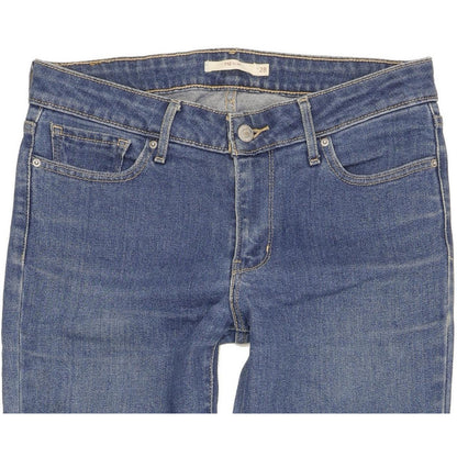 Levi's 712 Women Blue Straight Slim Stretch Jeans W28 L31