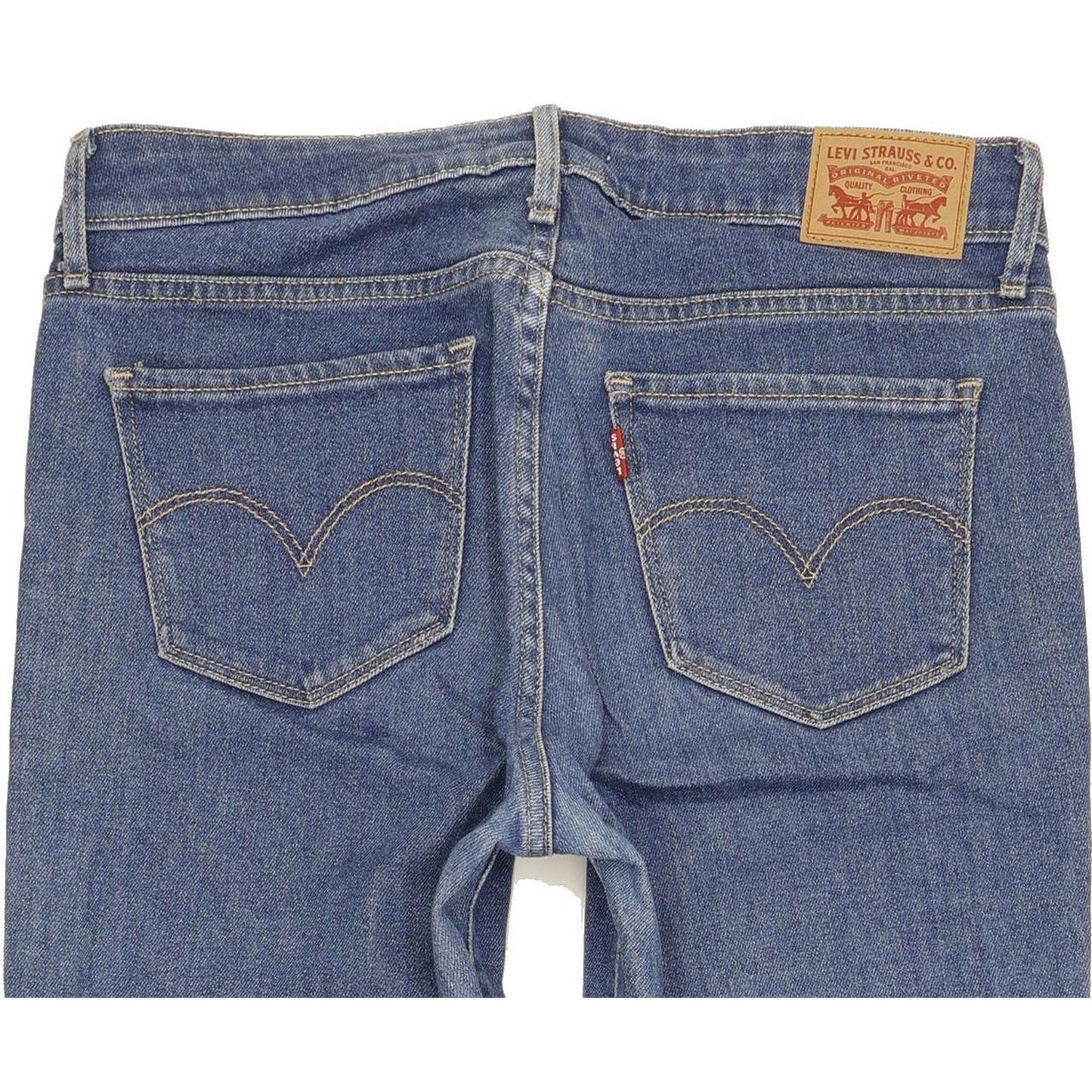 Levi's 712 Women Blue Straight Slim Stretch Jeans W28 L31