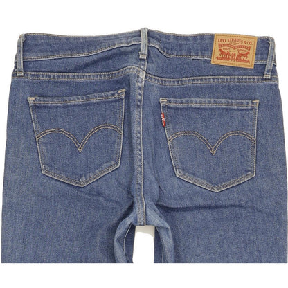 Levi's 712 Women Blue Straight Slim Stretch Jeans W28 L31