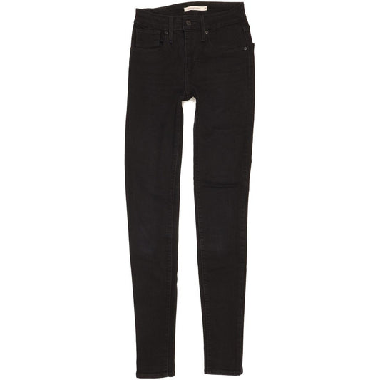 Levi's 721 Women Black Skinny Slim Stretch Jeans W24 L32