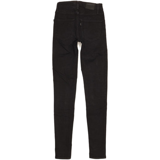 Levi's 721 Women Black Skinny Slim Stretch Jeans W24 L32