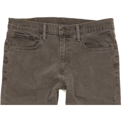 Levi's 502 Men Grey Tapered Regular Stretch Jeans W33 L29