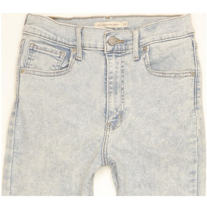 Levi's Mile Blue Skinny Slim Stretch Jeans High Waisted W28 L25