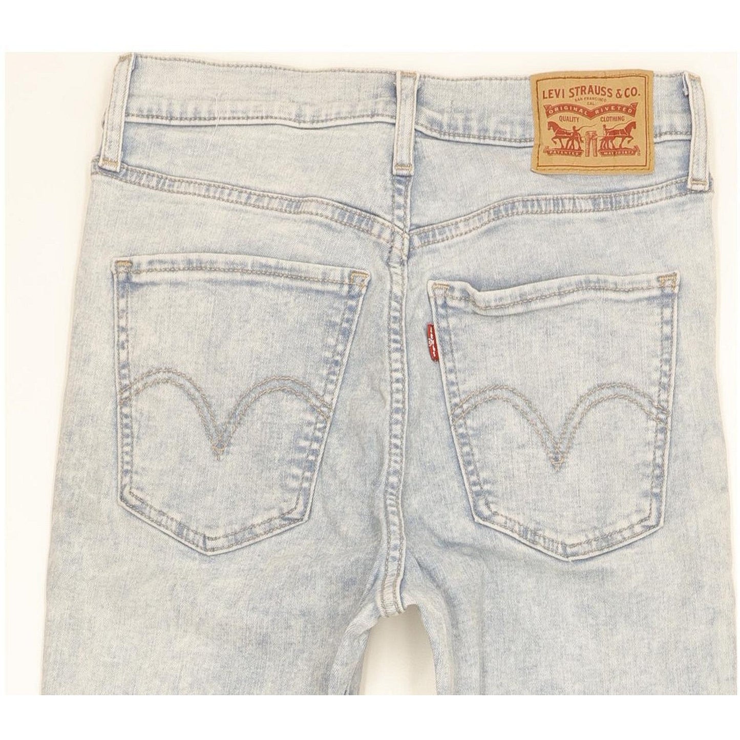 Levi's Mile Blue Skinny Slim Stretch Jeans High Waisted W28 L25