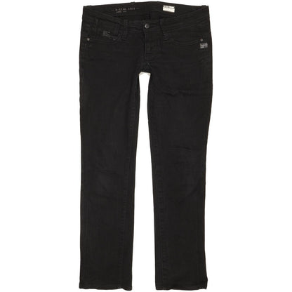 G-Star Elect Women Black Straight Slim Stretch Jeans W29 L29