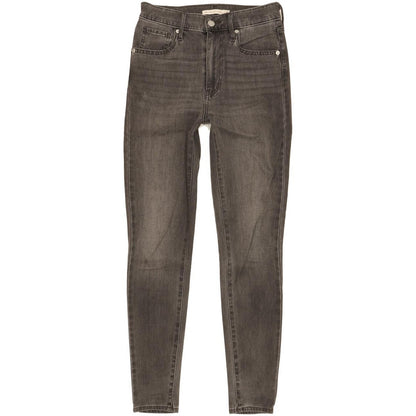 Levi's Mile Grey Skinny Slim Stretch Jeans High Waisted W26 L28