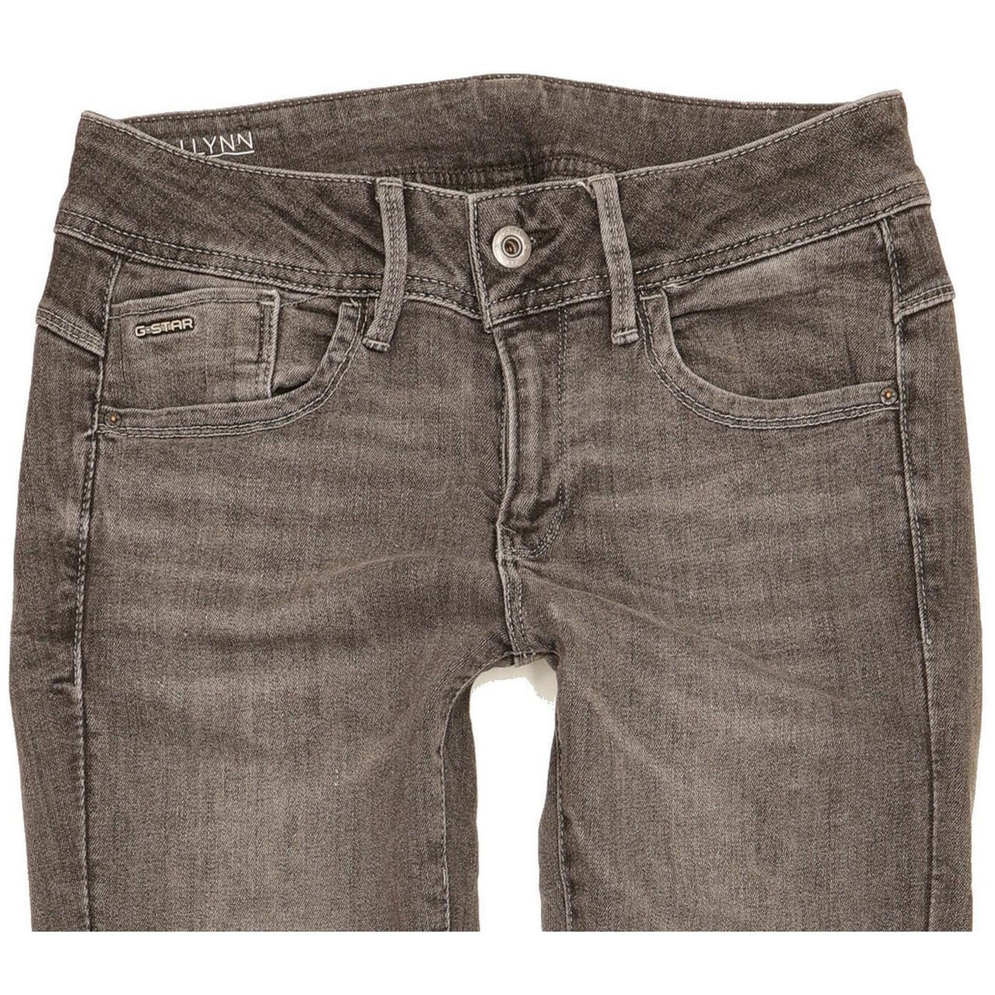 G-Star Lynn Women Grey Skinny Slim Stretch Jeans W27 L31
