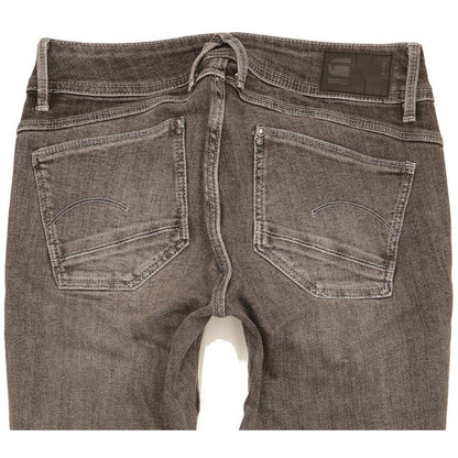 G-Star Lynn Women Grey Skinny Slim Stretch Jeans W27 L31