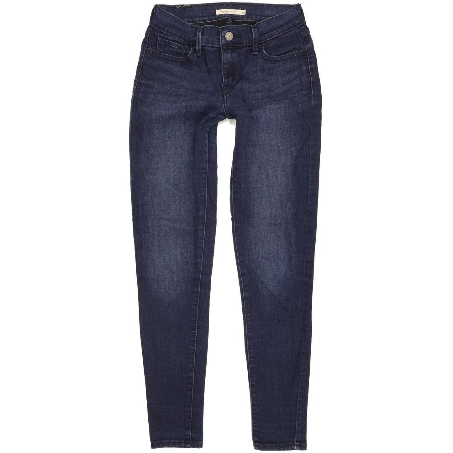 Levi's 710 Super Women Blue Skinny Slim Stretch Jeans W26 L29