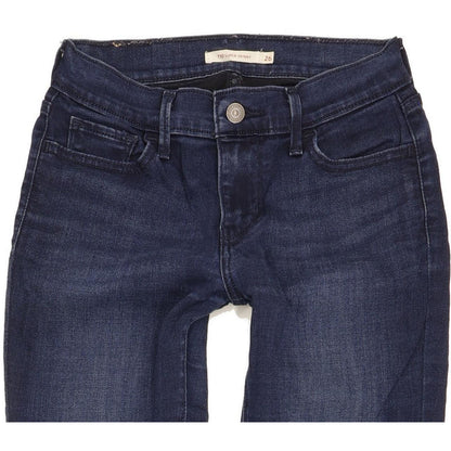 Levi's 710 Super Women Blue Skinny Slim Stretch Jeans W26 L29
