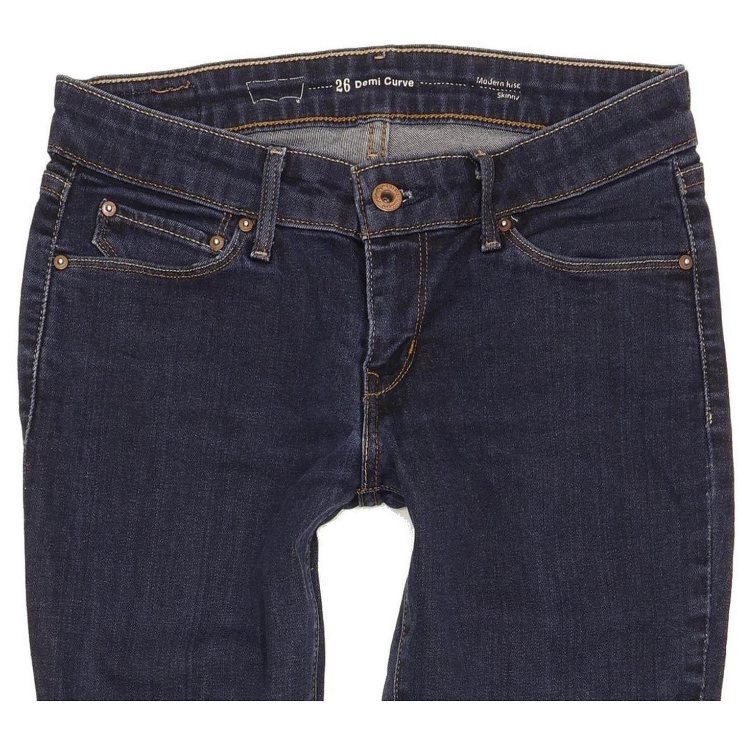 Levi's Demi Curve Women Blue Skinny Slim Stretch Jeans W26 L28