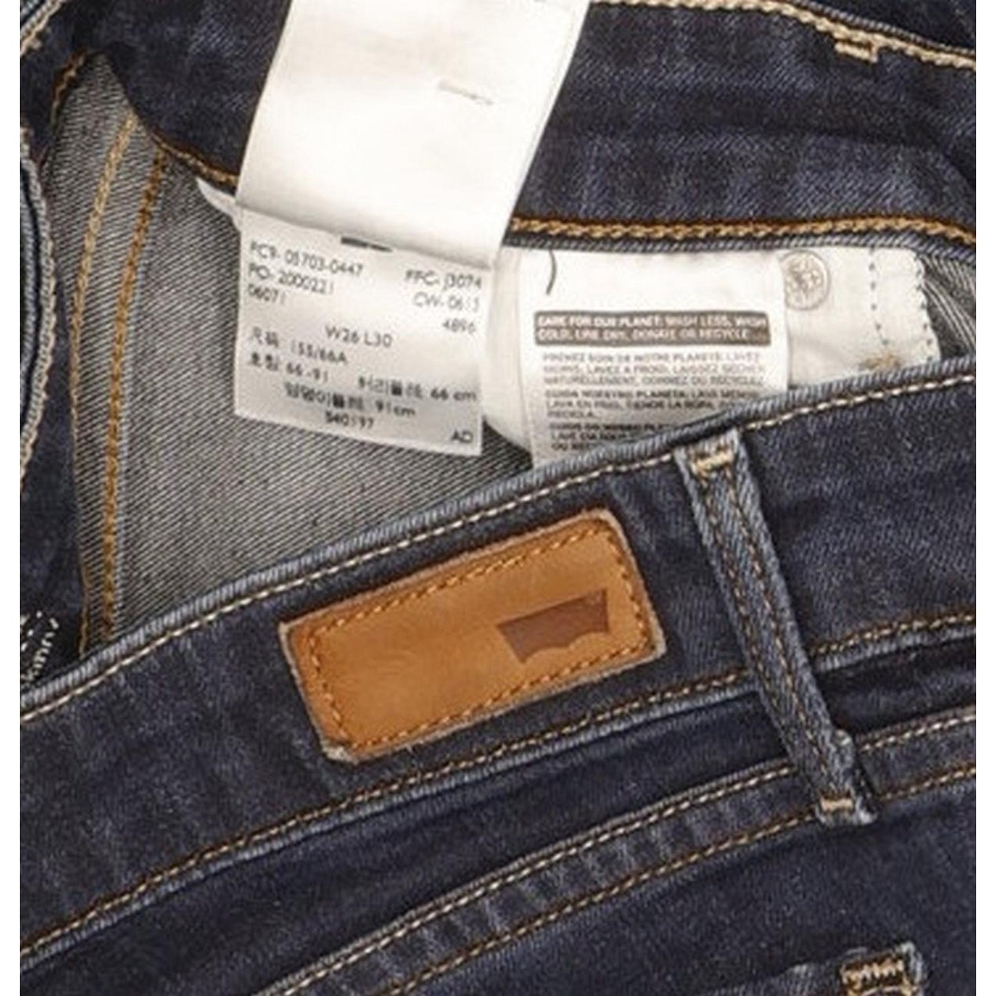 Levi's Demi Curve Women Blue Skinny Slim Stretch Jeans W26 L28