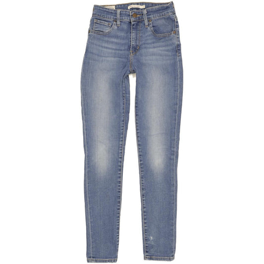 Levi's 721 Women Blue Skinny Slim Stretch Jeans W25 L28