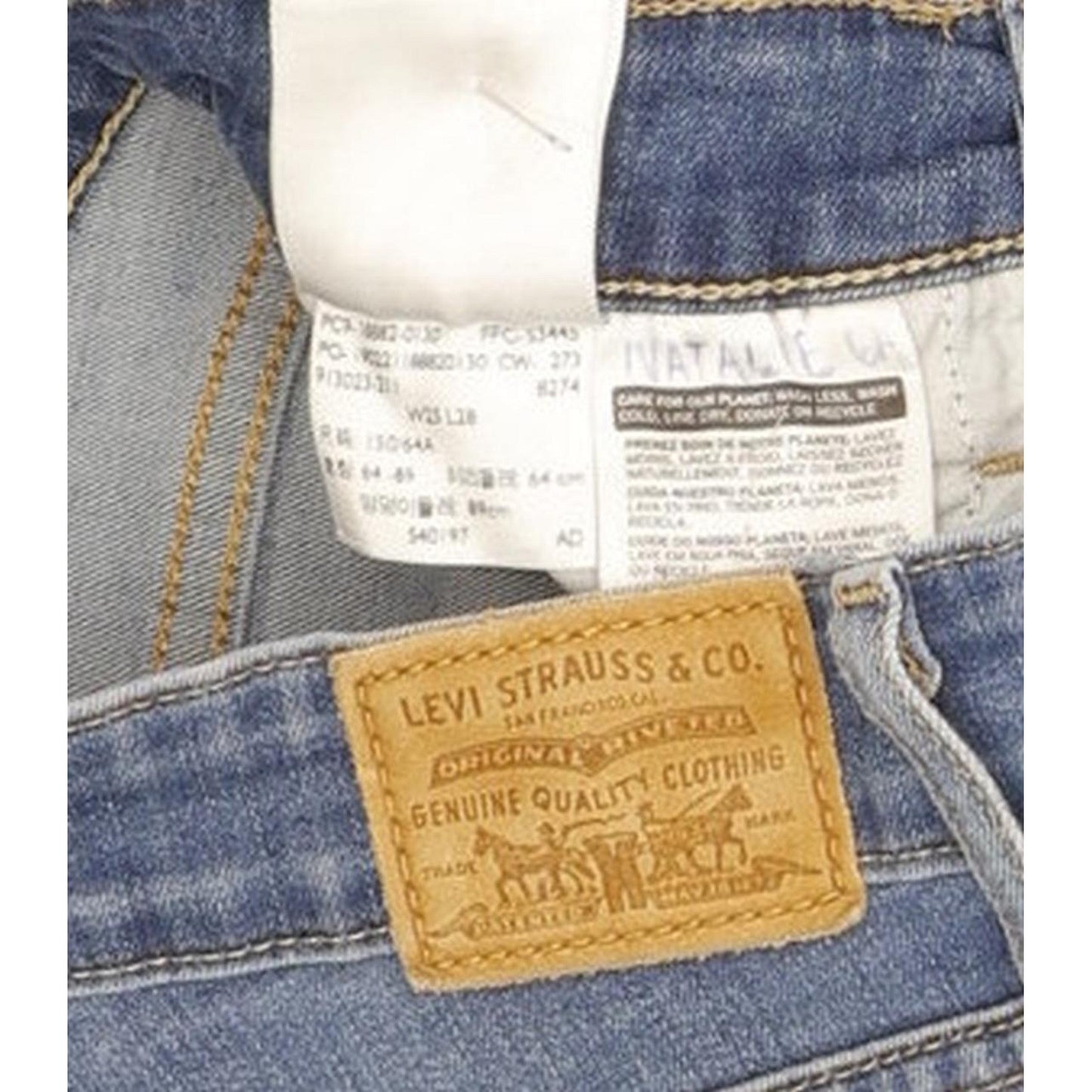 Levi's 721 Women Blue Skinny Slim Stretch Jeans W25 L28
