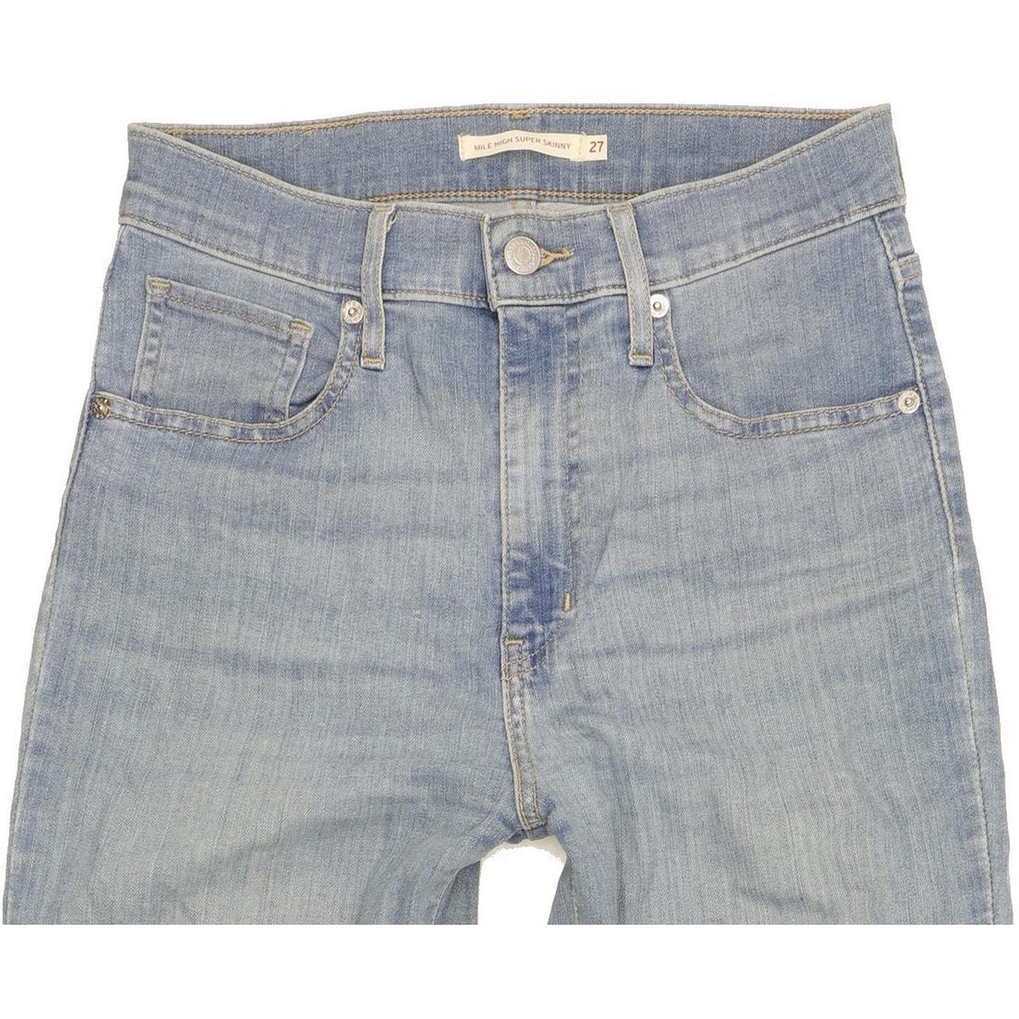 Levi's Mile Blue Skinny Slim Stretch Jeans High Waisted W27 L28