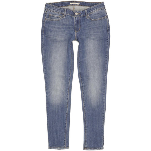 Levi's 711 Women Blue Skinny Slim Stretch Jeans W29 L30