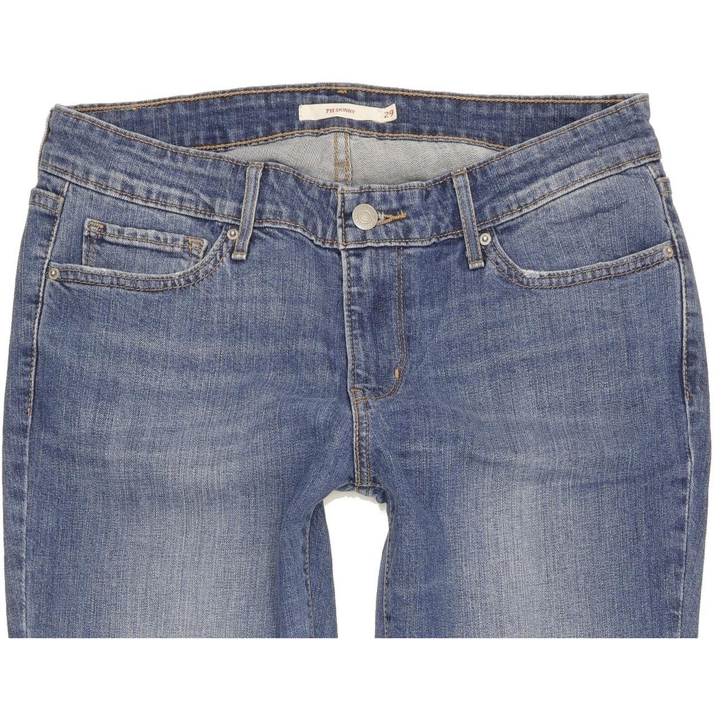 Levi's 711 Women Blue Skinny Slim Stretch Jeans W29 L30