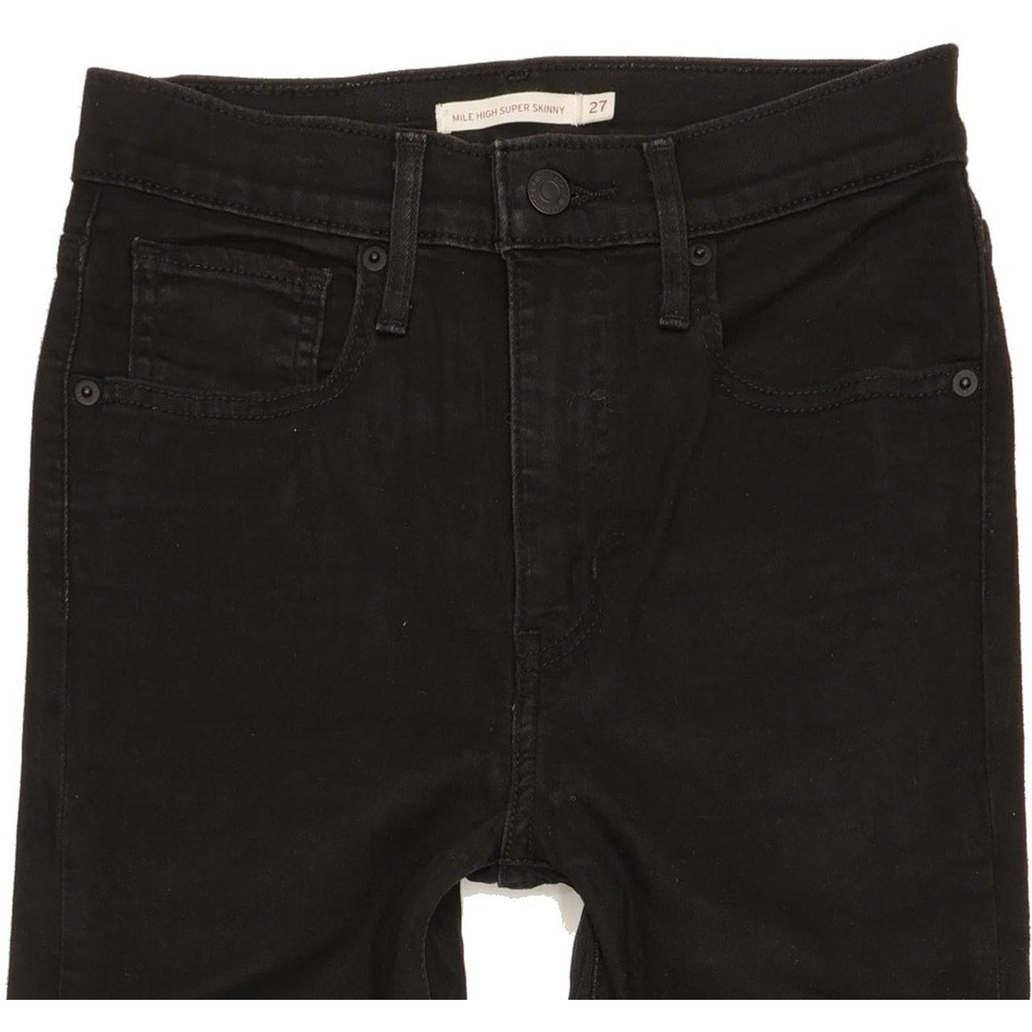 Levi's Mile Black Skinny Slim Stretch Jeans High Waisted W27 L30