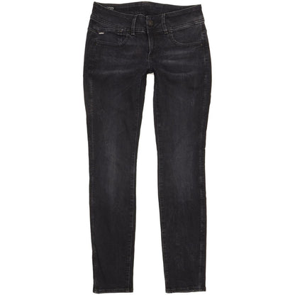 G-Star Lynn Mid Women Navy Skinny Slim Stretch Jeans W28 L30
