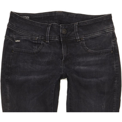 G-Star Lynn Mid Women Navy Skinny Slim Stretch Jeans W28 L30