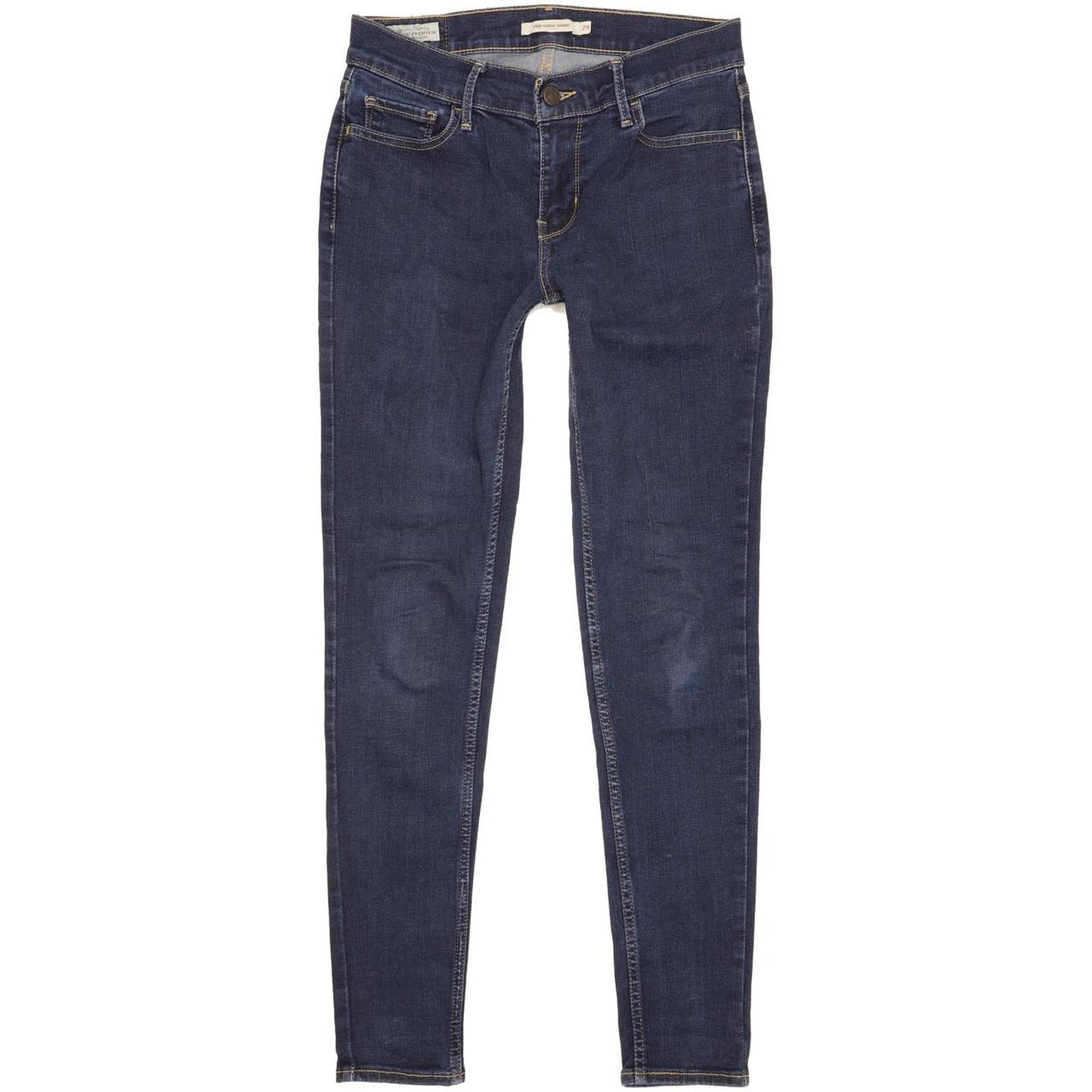 Levi's 710 Super Women Blue Skinny Slim Stretch Jeans W29 L29
