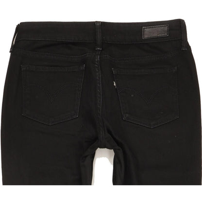 Levi's Slight Curve Women Black Skinny Slim Stretch Jeans W27 L29