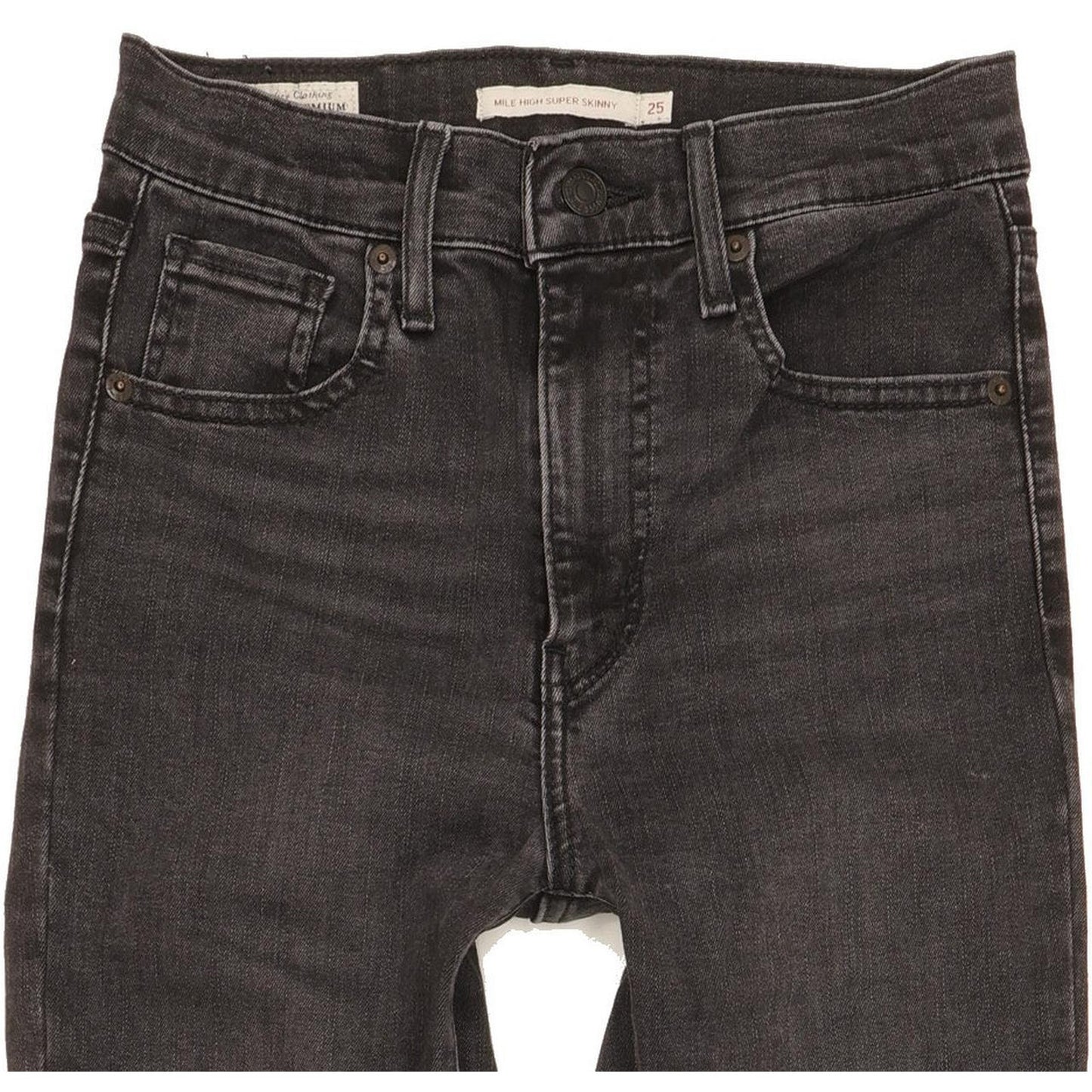 Levi's Mile Women Black Skinny Slim Stretch Jeans W25 L30