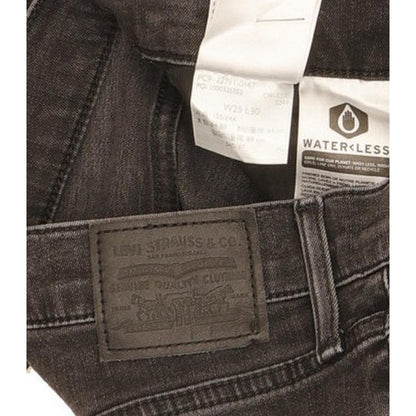 Levi's Mile Women Black Skinny Slim Stretch Jeans W25 L30