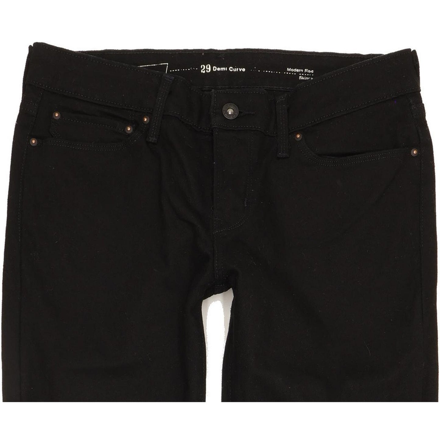 Levi's Demi Curve Women Black Skinny Slim Stretch Jeans W29 L29