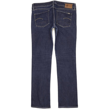 G-Star 3301 Women Blue Straight Slim Jeans W31 L31