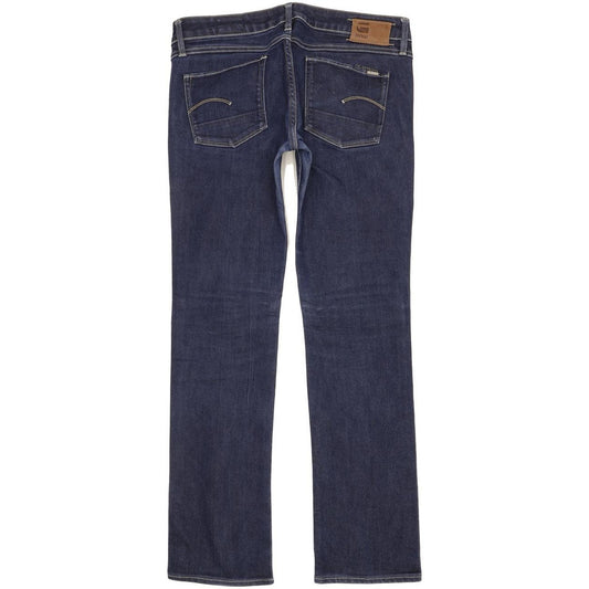 G-Star 3301 Women Blue Straight Slim Jeans W31 L31