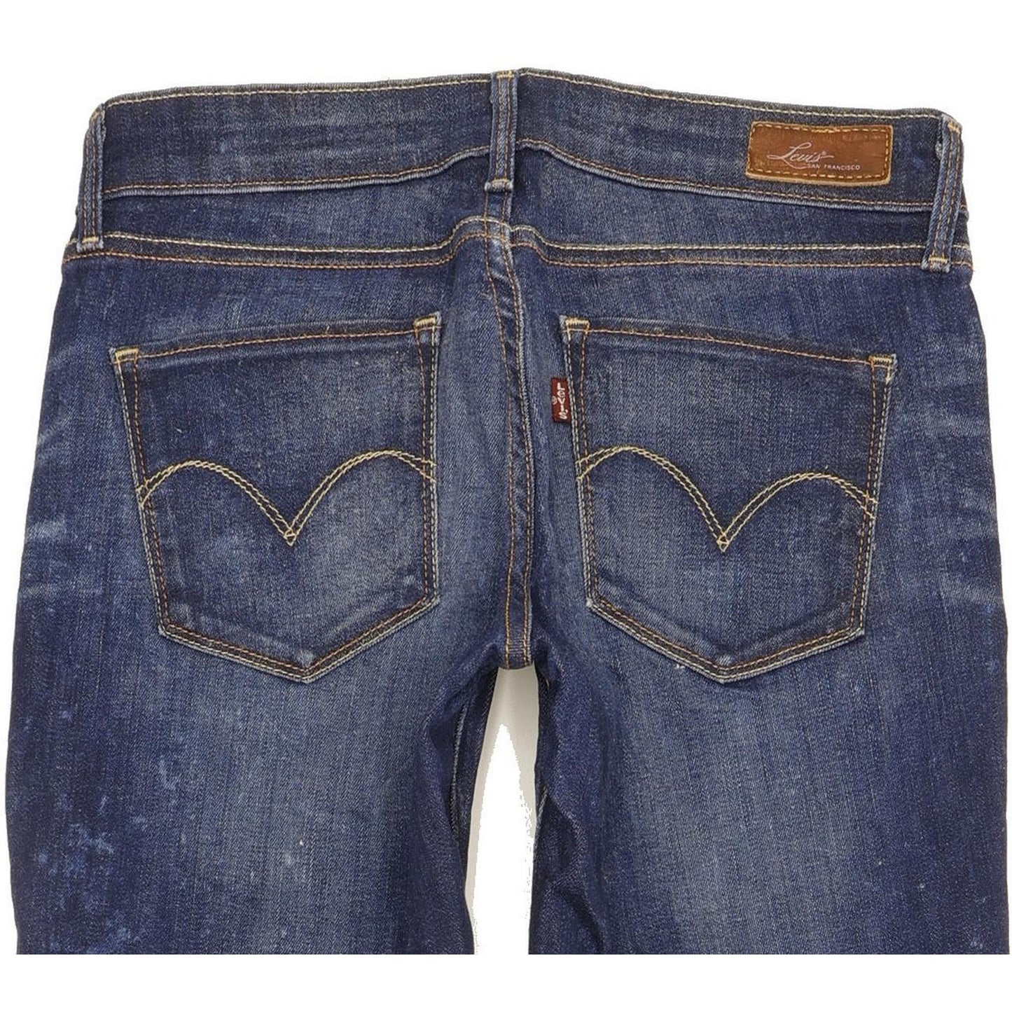 Levi's Demi Curve Women Blue Straight Slim Stretch Jeans W26 L30