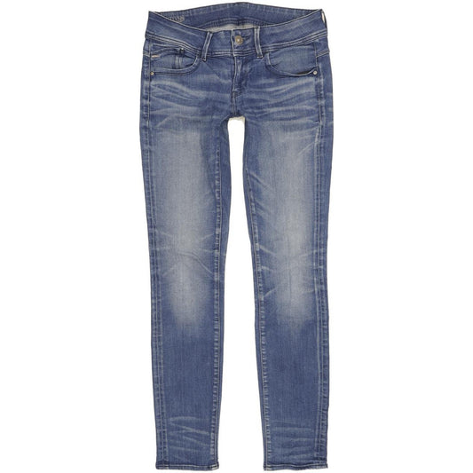 G-Star Lynn Mid Women Blue Skinny Slim Stretch Jeans W29 L32