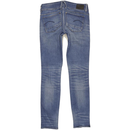 G-Star Lynn Mid Women Blue Skinny Slim Stretch Jeans W29 L32