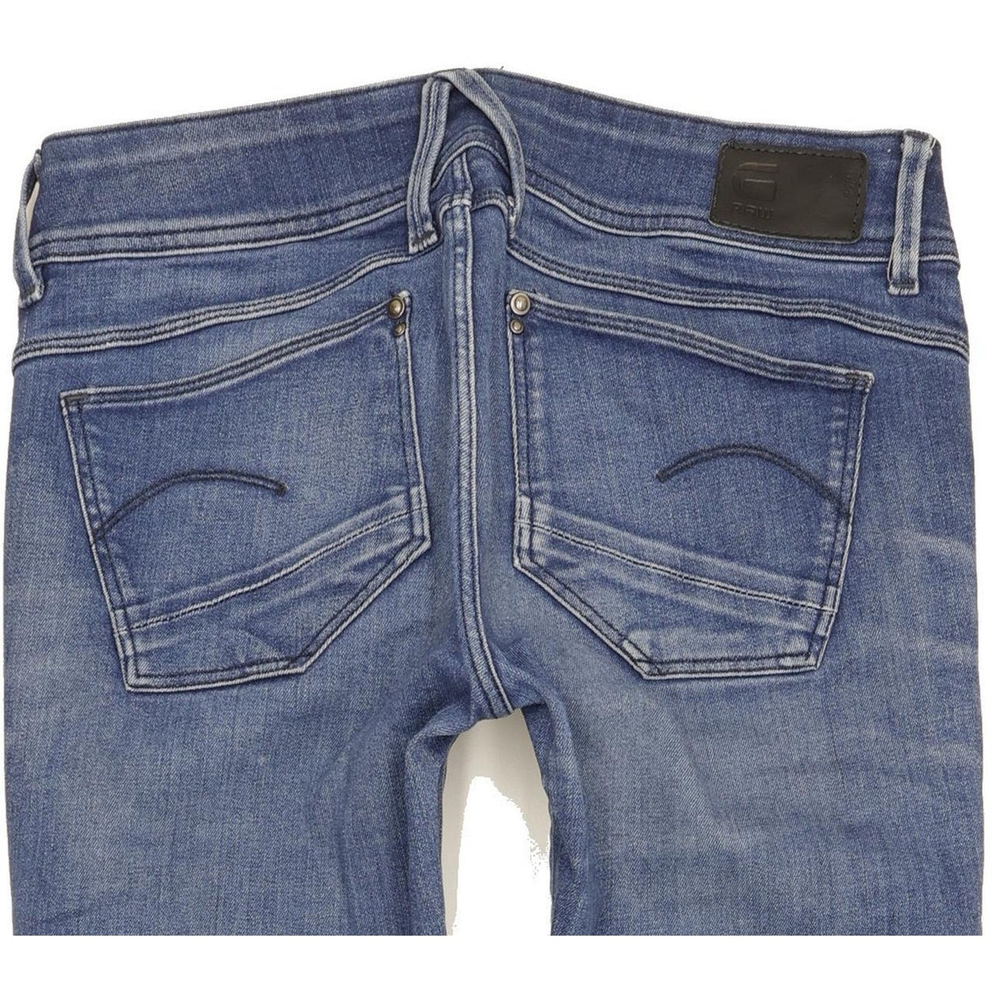 G-Star Lynn Mid Women Blue Skinny Slim Stretch Jeans W29 L32