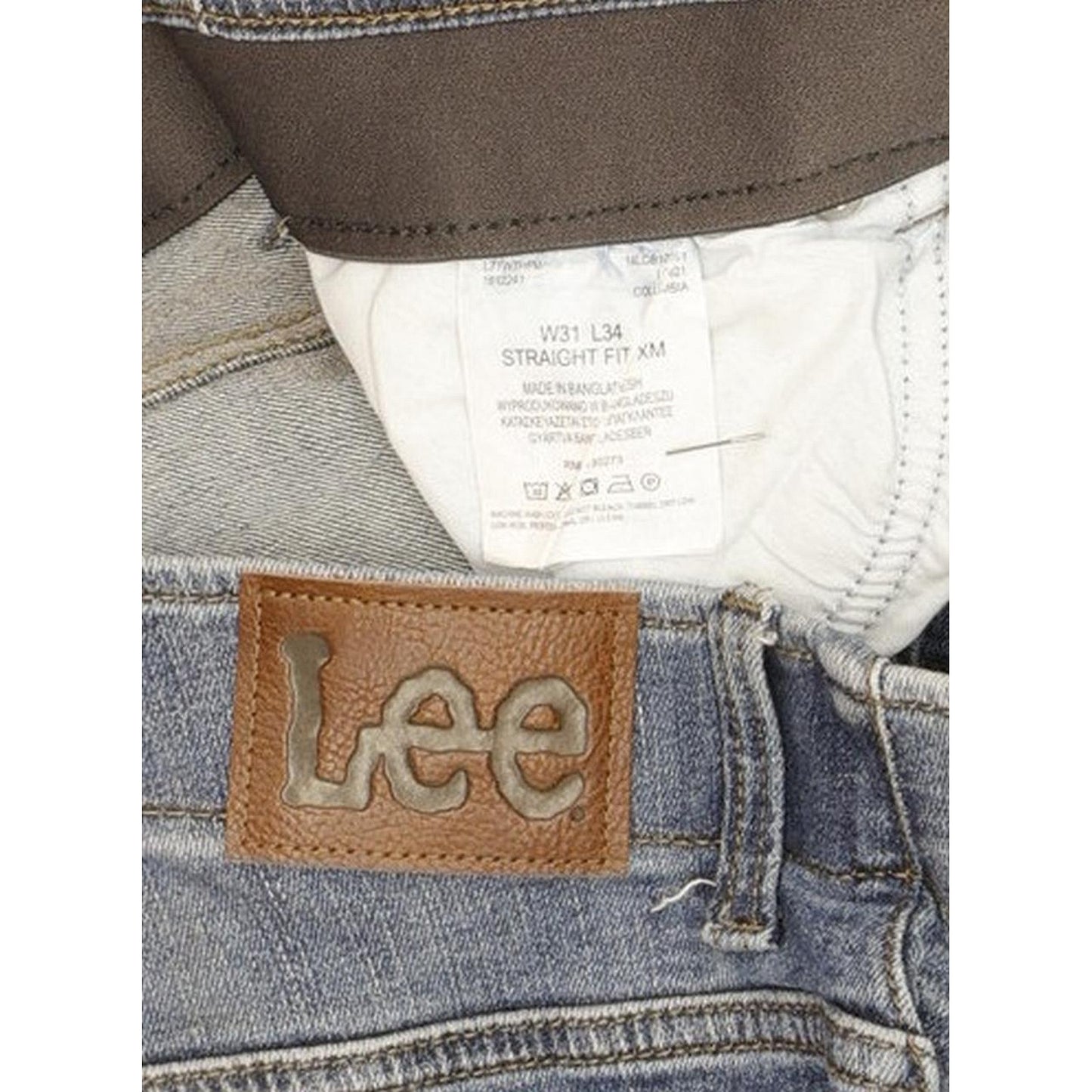 Lee Men Blue Tapered Regular Stretch Jeans W31 L34
