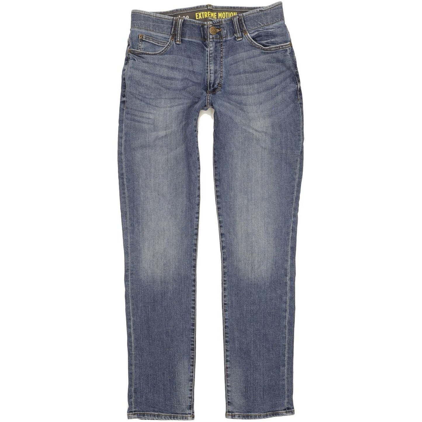 Lee Men Blue Tapered Regular Stretch Jeans W32 L34