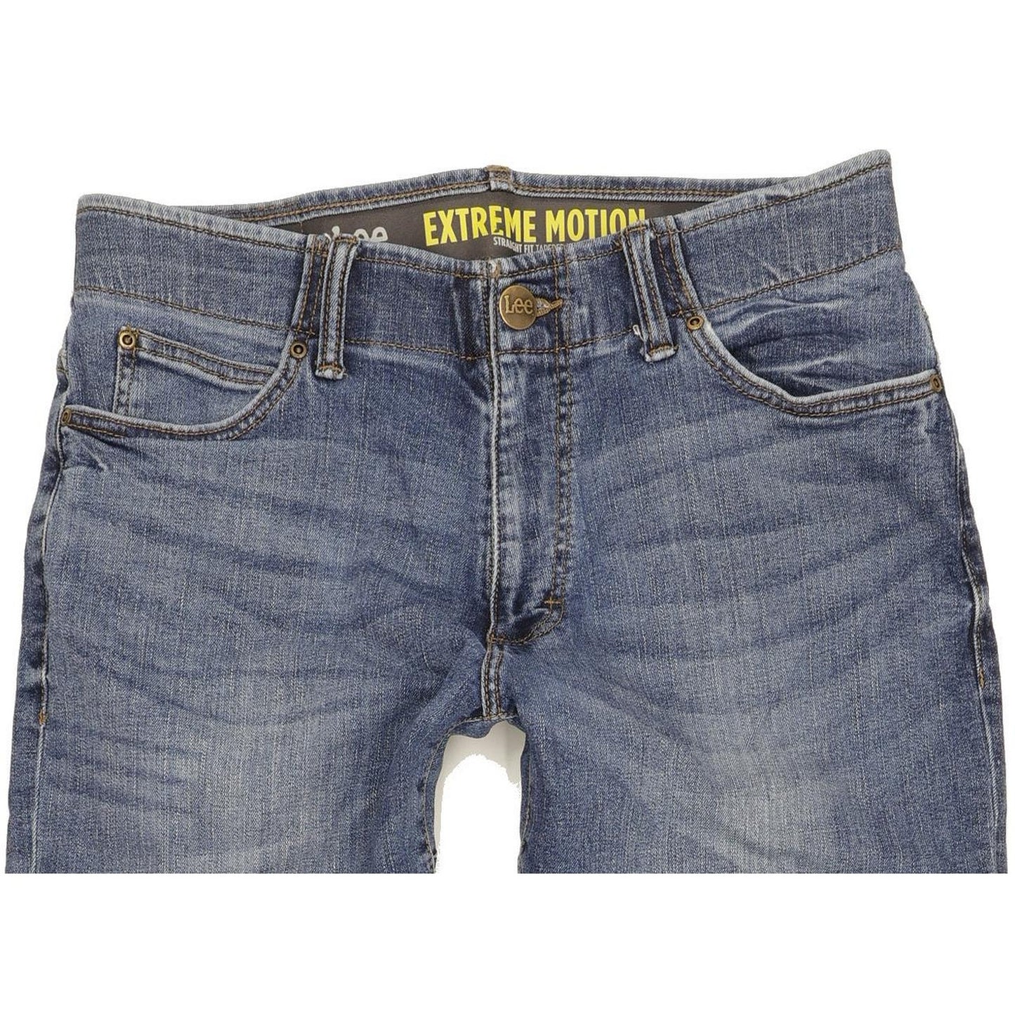 Lee Men Blue Tapered Regular Stretch Jeans W32 L34