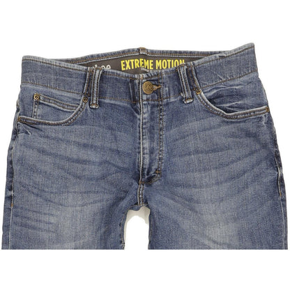 Lee Men Blue Tapered Regular Stretch Jeans W32 L34