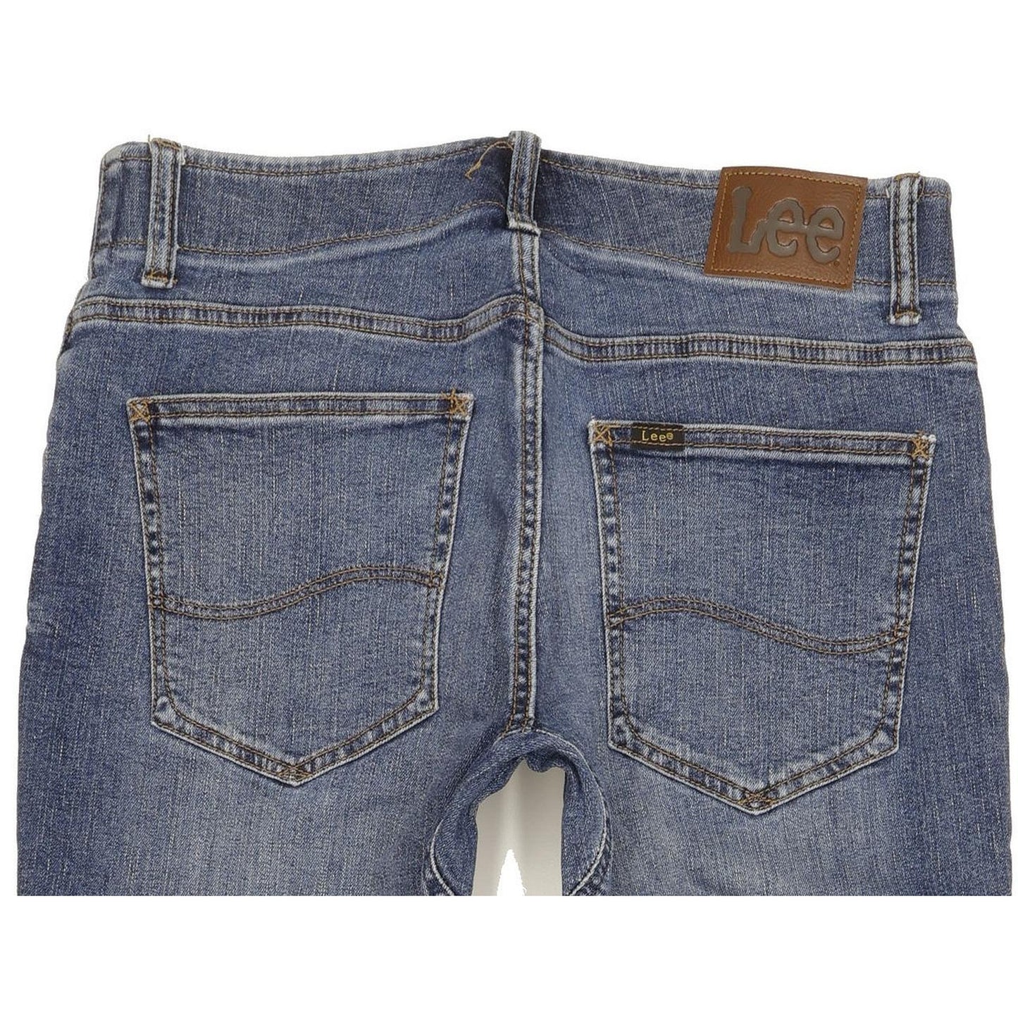 Lee Men Blue Tapered Regular Stretch Jeans W32 L34