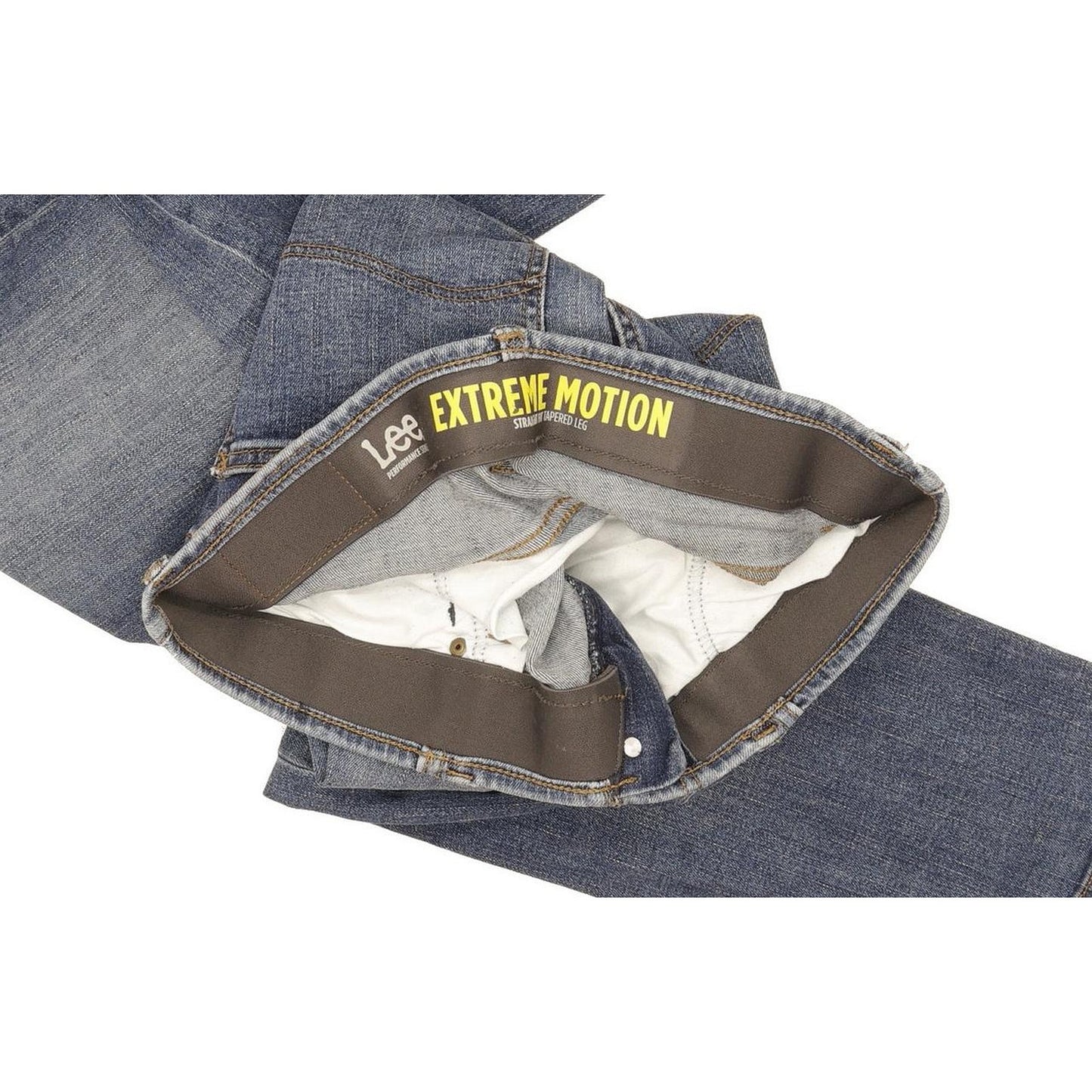 Lee Men Blue Tapered Regular Stretch Jeans W32 L34