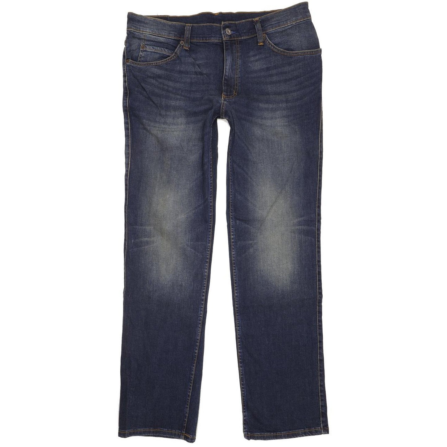 Mustang Idaho Men Blue Straight Regular Stretch Jeans W36 L34