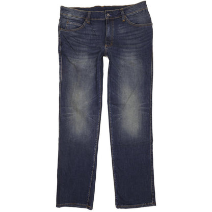 Mustang Idaho Men Blue Straight Regular Stretch Jeans W36 L34